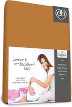 Bed-Fashion - Dubbel Jersey - Splittopper - 200 x 200 cm - Cognac