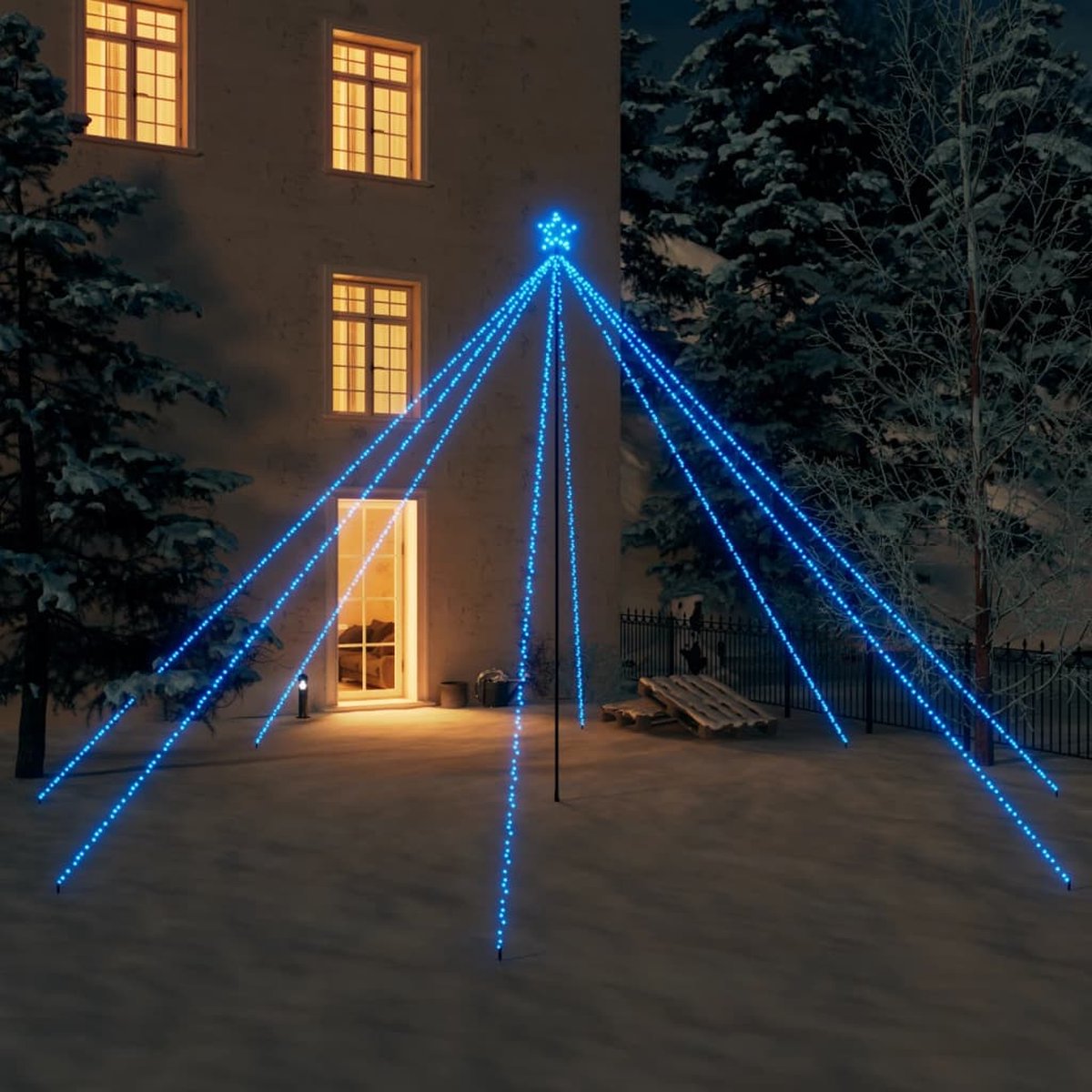 Prolenta Premium - Kerstboomverlichting met 800 LED's binnen en buiten 5 m blauw