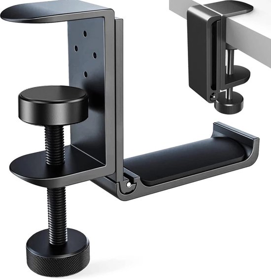 Hoofdtelefoonstandaard Voor Op Je Bureau – Stevige Aluminium Behuizing, Antislip Voetjes En Supersnel In Elkaar Gezet – Past Op Alle Merken!