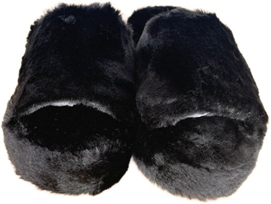 Apollo Hoge Pantoffels Dames | Grijs | Maat 39/40 EU | Comfortabele Sloffen Dames voor Winters | Nepbont | AntiSlip Warme Slippers Dames