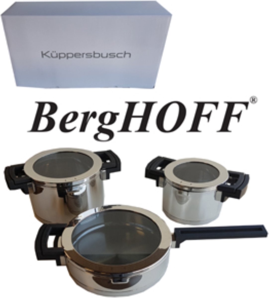 BergHoff Neo Glass Kookpottenset