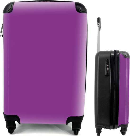 Valise - Violet - Couleurs - Design - Motif - 35x55x20 cm - Bagage à main -  Trolley -... | bol.com