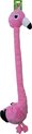 Boon - Hondenspeelgoed XXL - Pluche Flamingo Langnek met Piep - 90 cm