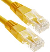 BeMatik - 0,25 m gele Cat.6 UTP Ethernet-netwerkkabel