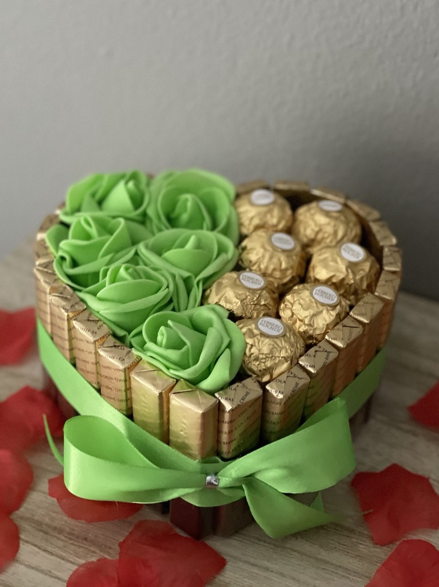 Coeur Handgemaakt - chocolat ferrero - cadeau pour elle - chocolat