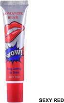New Romantic Bear Peel Off Liquid Lipstick Waterproof - Langdurig Lipgloss - SEXY RED