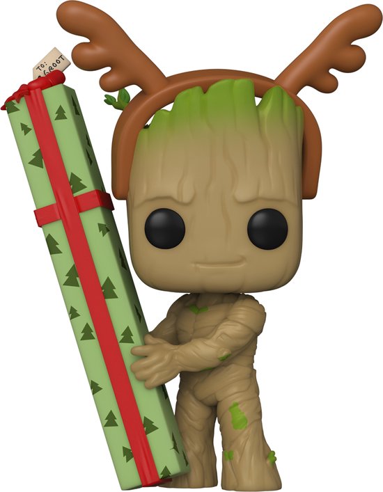 Funko Pop! Marvel: The Guardians of the Galaxy Holiday Special - Groot |  bol.com
