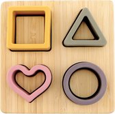 Nuby - Puzzle bois silicone - Jouets éducatifs - 6+ mois