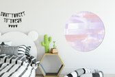 WallCircle - Wandcirkel ⌀ 90 - Pastel - Verf - Design - Ronde schilderijen woonkamer - Wandbord rond - Muurdecoratie cirkel - Kamer decoratie binnen - Wanddecoratie muurcirkel - Woonaccessoires