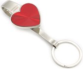 Borvat® |Sleutelhanger | hart rood | Sleutelhanger met hart | metaal Sleutelhanger