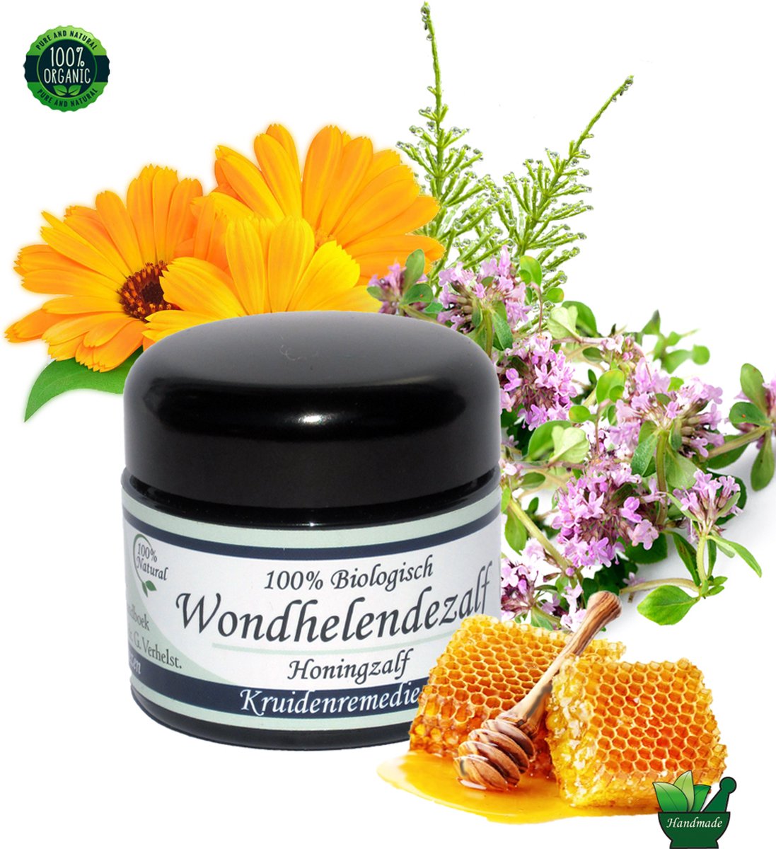 Wondhelendezalf - Honingzalf 50 ml - Kruidenremedies