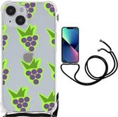 Case Geschikt voor iPhone 14 Plus GSM Hoesje met doorzichtige rand Druiven