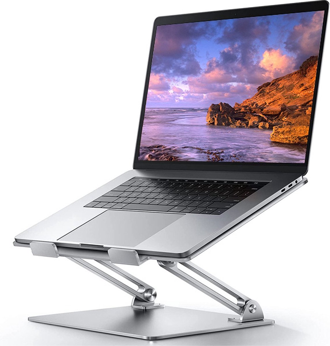 Ergonomische Laptop Standaard - Laptop Stand - Geschikt voor 10 t/m 16 inch - 25 CM breed - Aluminium - Universele Laptopstandaard - Laptoptafel - Laptophouder