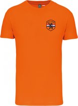 T-shirt Holland Embleem Klein | Oranje Shirt | Koningsdag Kleding | Oranje | maat 5XL