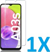 Screenprotector Glas - Tempered Glass Screen Protector - 1x Geschikt voor: Samsung Galaxy A04 A047 & Samsung Galaxy A03s A037