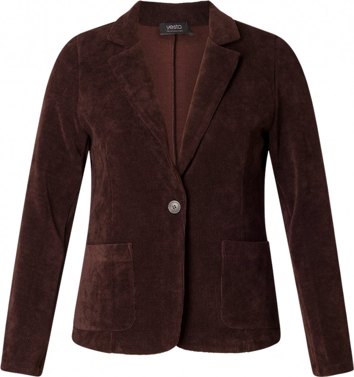 YESTA Delilah Blazer - Coffee Brown - maat 3(52)