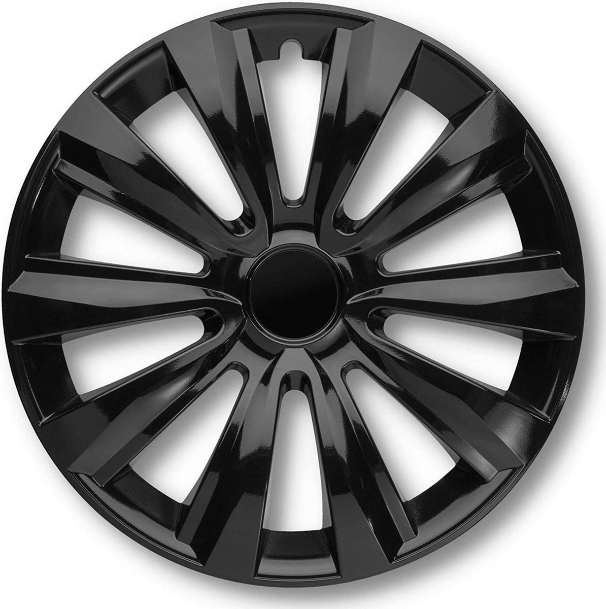 Delta wieldoppen voor stalen velgen, zwart, 13 inch, made in EU. Set a 4 stuks