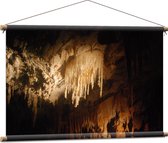 WallClassics - Affiche Textile - Calcaire dans la Grotte - 90x60 cm Photo sur Textile