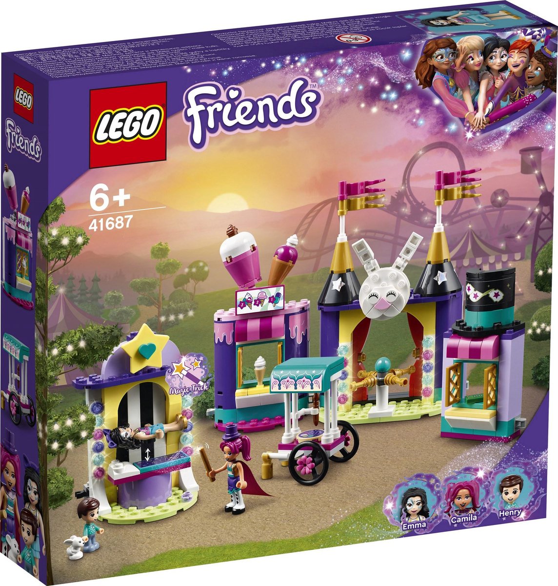 LEGO 41687 Friends Magische kermiskraampjes, pretpark, minipoppetjes,  cadeau voor... | bol.com