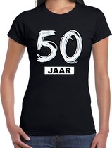 Bellatio Decorations 50 jaar verjaardag cadeau t-shirt zwart - dames XS