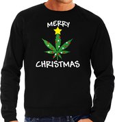 Bellatio Decorations Foute humor Kersttrui wiet Kerst - sweater zwart - heren M