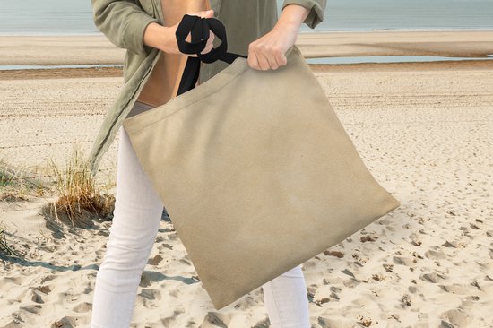 MuchoWow® Sac à bandoulière - Sac de plage - Shopper Structure en cuir de couleur claire - 45x45 cm - Sac en coton