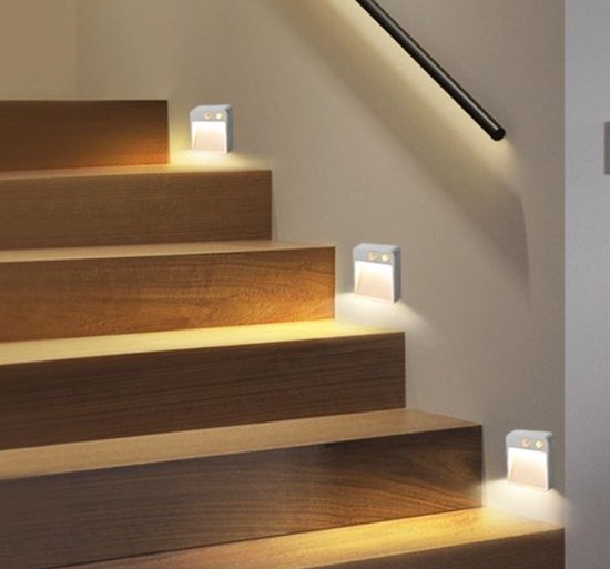 3X LED Verlichting met Bewegingssensor - Trapverlichting - Kast verlichting - Nachtlampje