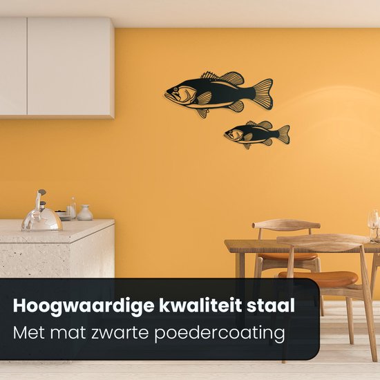 RORPOIR Metalen Vis Wanddecoratie Tuin Hangend