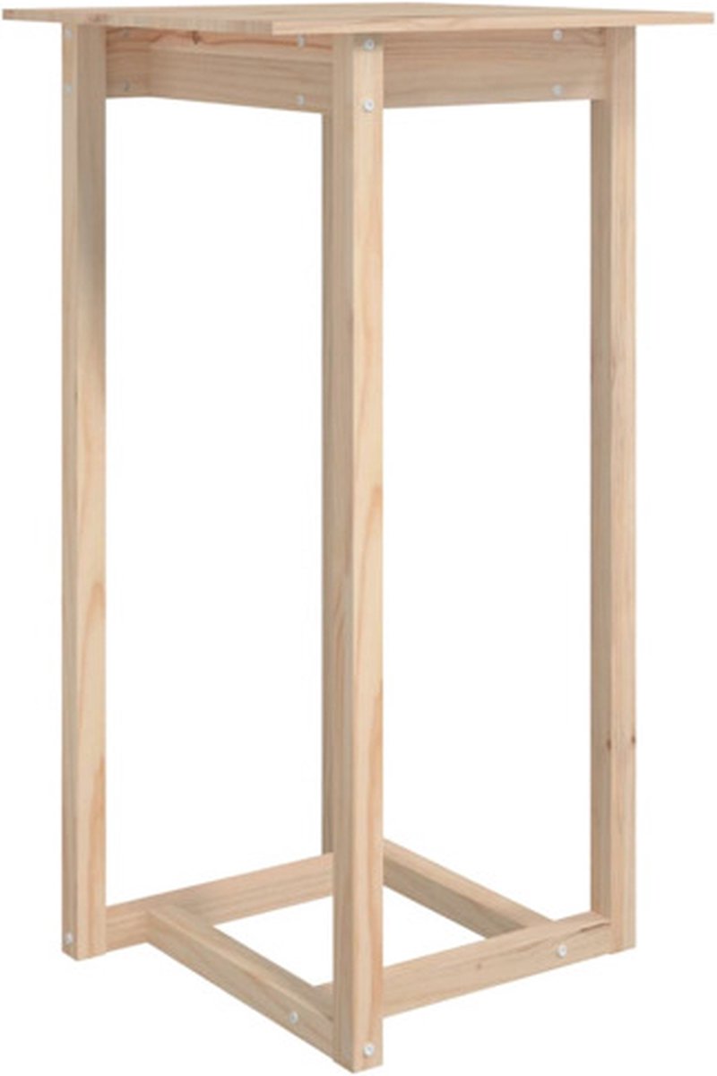 vidaXL Bartafel - 60x60x110 - cm - massief - grenenhout naturel