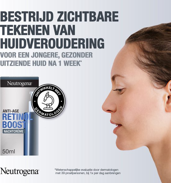 Neutrogena® Retinol Boost Crème de nuit (50 ml), crème anti-âge pour le  visage à... | bol