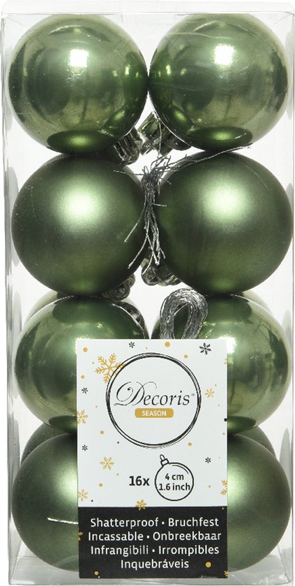 101 Stuks Kerstballen Groen - 6cm/4cm/2cm Kunststof Glitter Mat & Glans, Kerstboom Decoratie