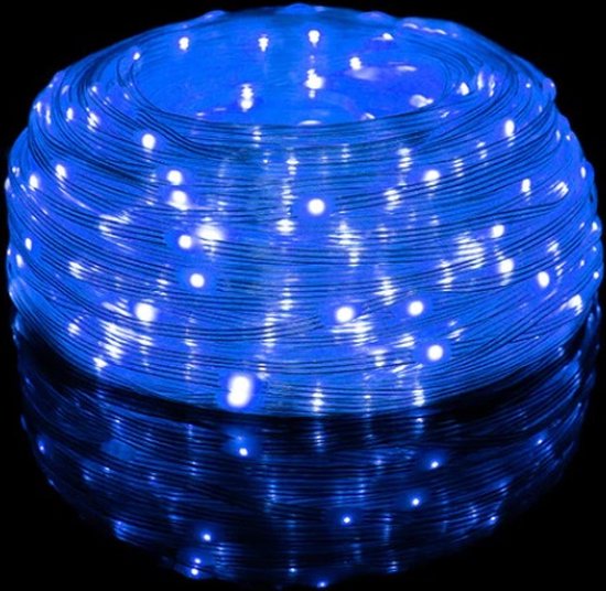 Lichtsnoer Kerstverlichting 100 Meter Blauw Voor Buiten bol