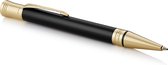 Parker Duofold balpen | Klassiek zwart met goud detail | Medium punt met zwarte navulling | Premium geschenkdoos