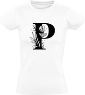 Letter P Dames T-shirt | Hoofdletter P | Alfabet