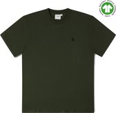 FIVE LINE LABEL - Groen Basic Tshirt - Dames - Biologisch Katoen - Oversized Fit - Maat XS/S