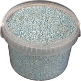Decoratie granulaat - 3 liter in emmer - Kleur: lichtblauw - decoratieve steentjes | grind.