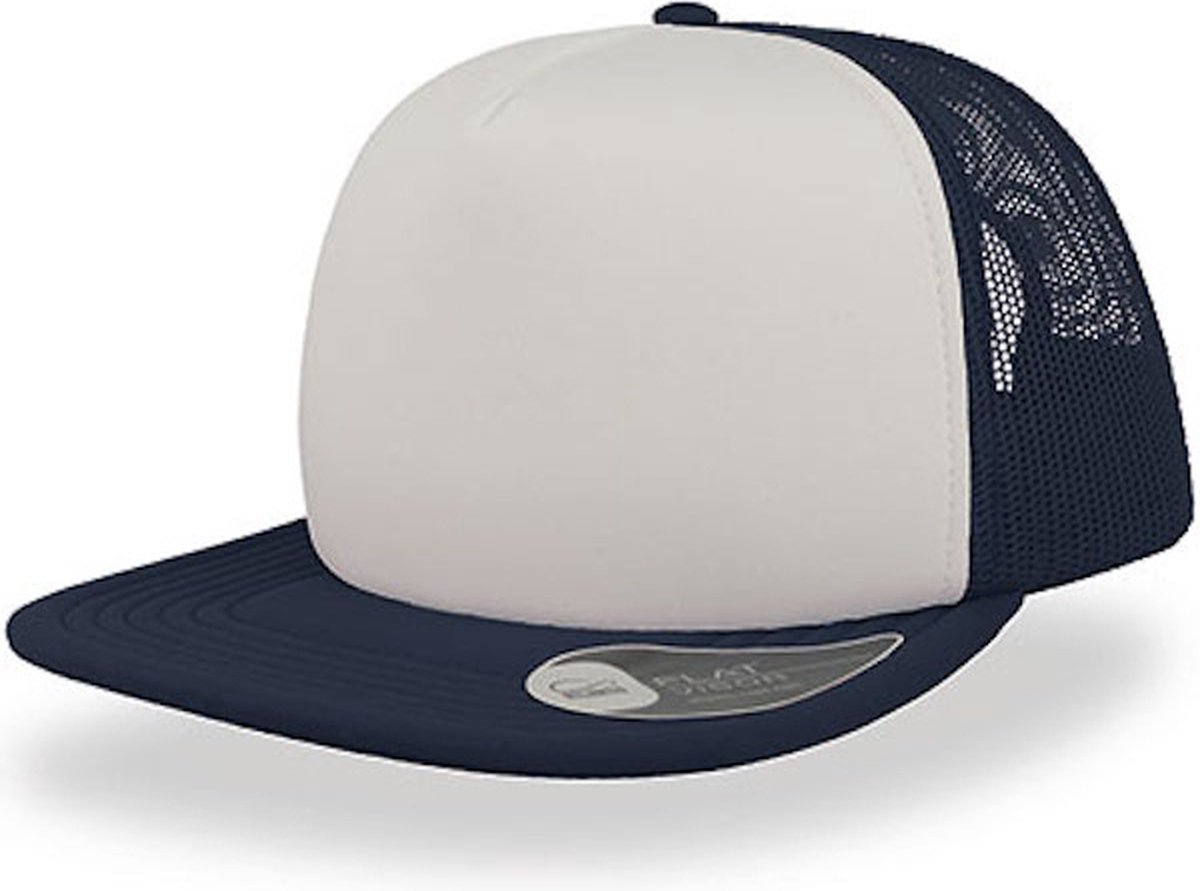 Atlantis 'Snapback 90S Cap' Wit/Donkerblauw