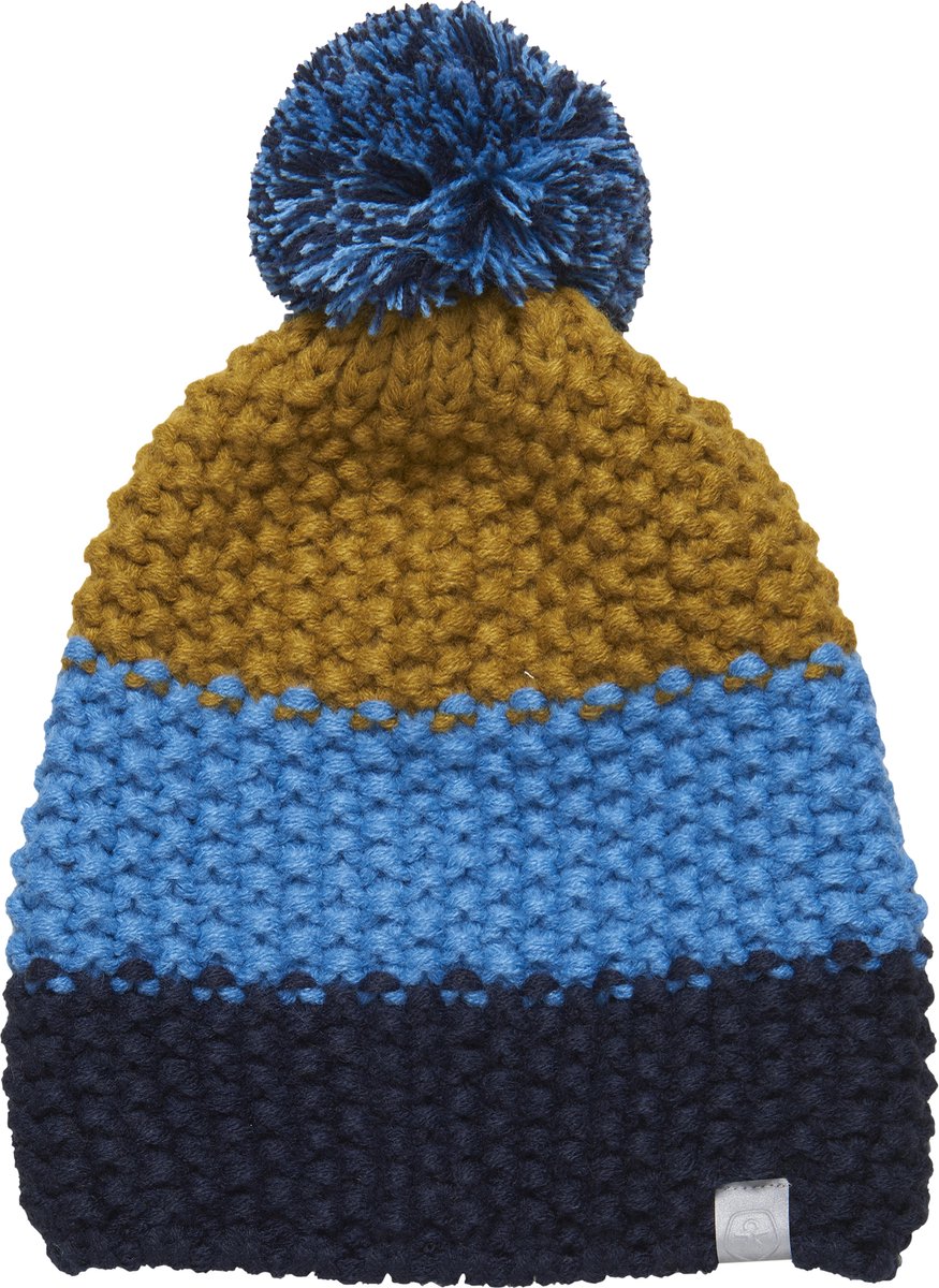 Color Kids - Muts voor kinderen - Colorblock - Blauw - maat 52CM