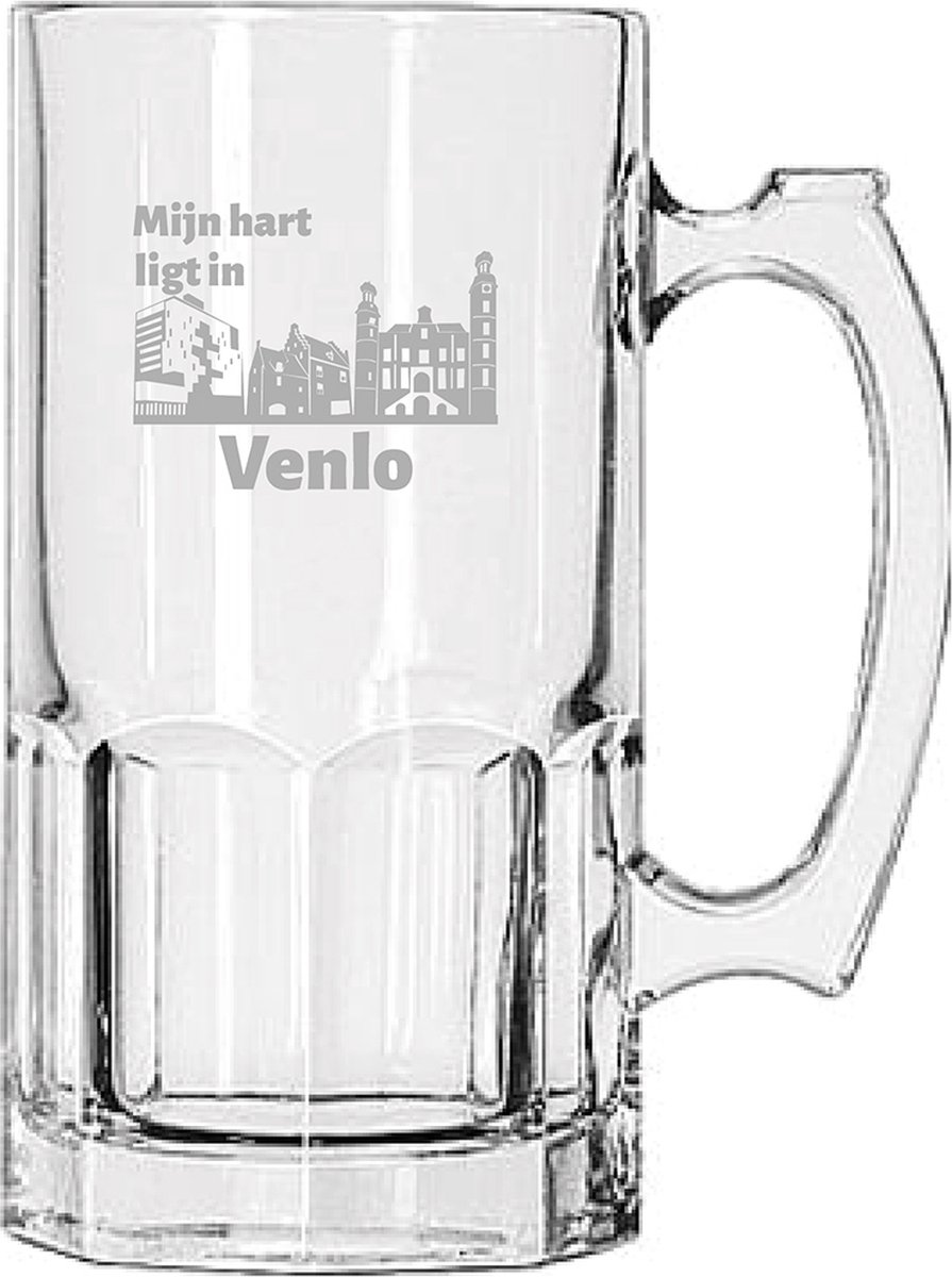 Gegraveerde Bierpul 1ltr Venlo
