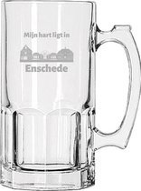 Gegraveerde Bierpul 1ltr Enschede
