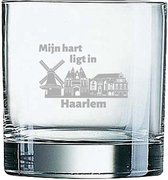 Gegraveerde Whiskeyglas 38cl Haarlem