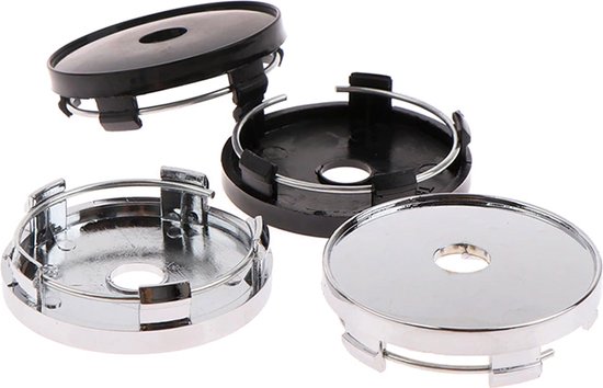 4 Enjoliveurs De Moyeu ABS 60 Mm - Cache-moyeu Pour Jantes De Voiture - Compatible Volkswagen, Audi Et Autres Accessoire Jante Volkswagen Audi