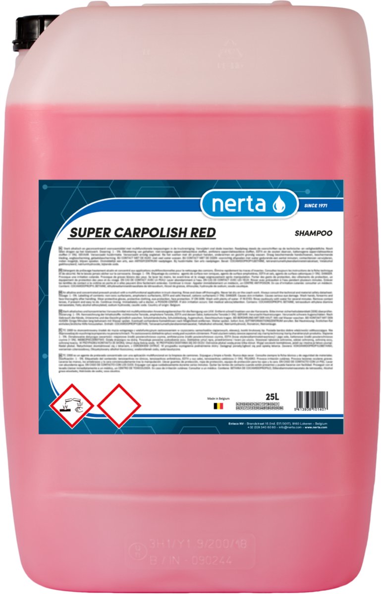 Nerta Super Carpolish red - Autoshampoo met wax - 5 liter