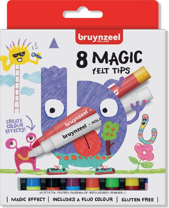 Bruynzeel 8 Kids Magic Points | Magische viltstiften