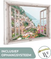 Peinture sur toile See Through - Italie - Fleurs - 120x80 cm - Décoration murale