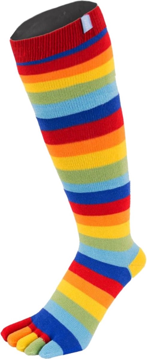TOETOE Everyday Knee-High teensokken - Regenboog - 35-46 - Teensokken