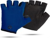 Rogelli Solid Fietshandschoenen Zomer - Wielrenhandschoenen - Korte Vinger - Heren - Donkerblauw - Maat L