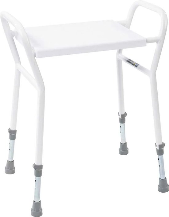 Douchekruk met handvaten douchekrukje in hoogte verstelbare