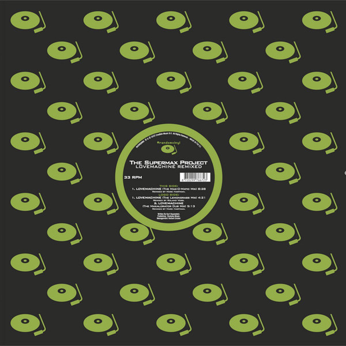 The Supermax Project - Lovemachine Remixed 12"