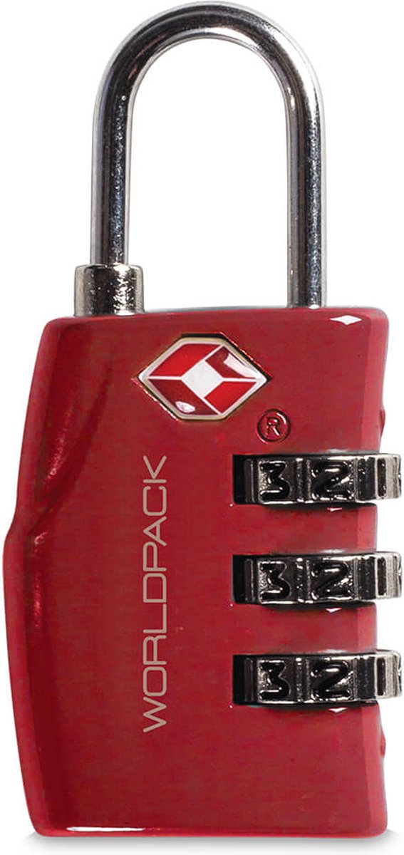 Worldpack TSA Cijferslot Rood